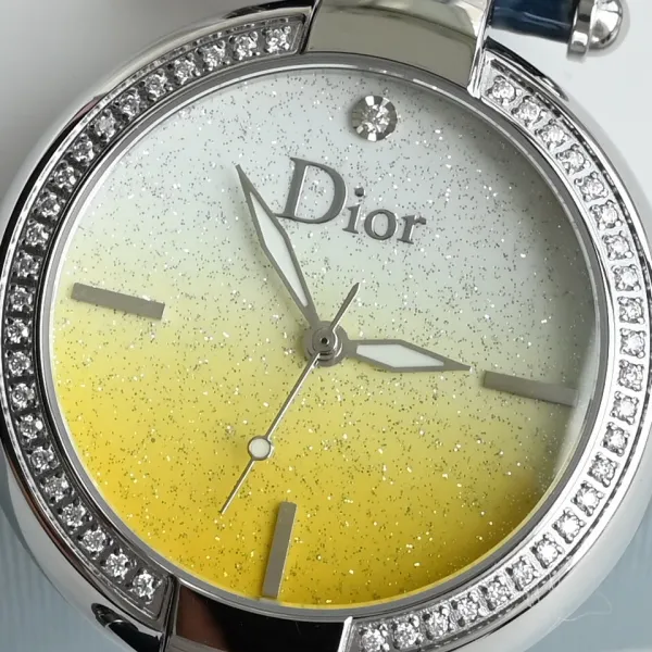 Dior La D de Dior Starry Blue Dial Rose Gold Watch Watches - 36