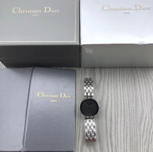 Dior La D de Dior Black Dial Silver-tone Steel Watch Watches - 12