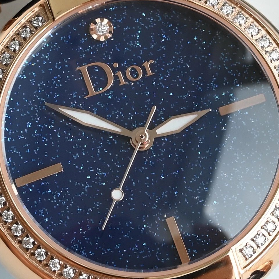 Dior La D de Dior Starry Blue Dial Rose Gold Watch Watches - 27