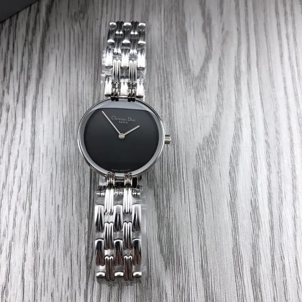 Dior La D de Dior Black Dial Silver-tone Steel Watch Watches - 14
