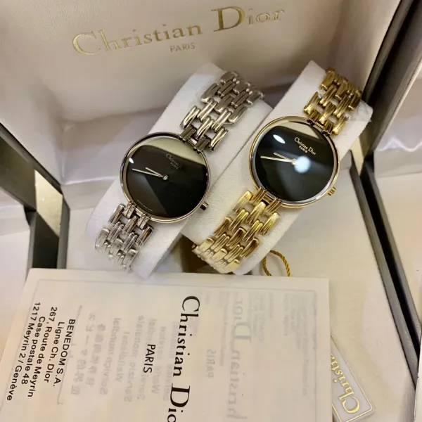 Dior La D de Dior Black Dial Silver-tone Steel Watch Watches - 29
