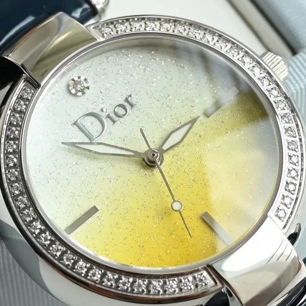 Dior La D de Dior Starry Blue Dial Rose Gold Watch Watches - 37