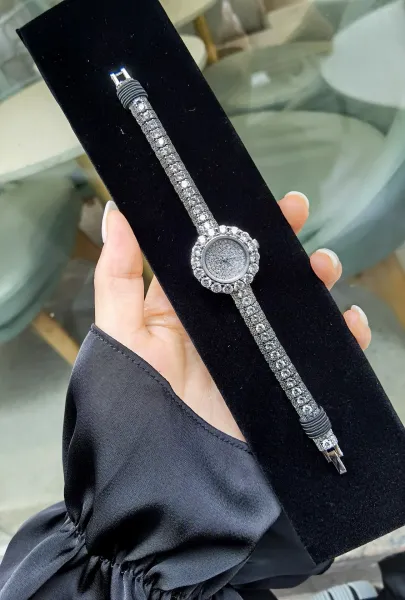 Cartier Love Bracelet and Paved Crystal Watch Rose Gold Women's Accessories Set Jewelry - 32