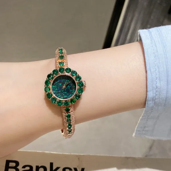 Cartier Love Bracelet and Paved Crystal Watch Rose Gold Women's Accessories Set Jewelry - 58