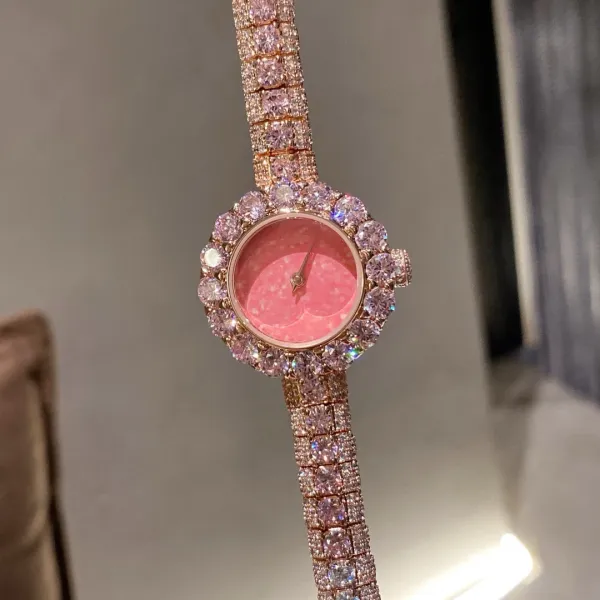 Cartier Love Bracelet and Paved Crystal Watch Rose Gold Women's Accessories Set Jewelry - 49