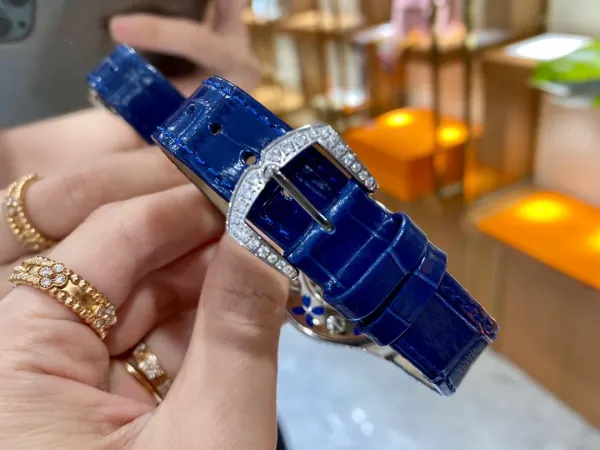 Van Cleef & Arpels Poetic Complications Midnight Bloom Blue Sapphire and Diamond Watch Watches - 19