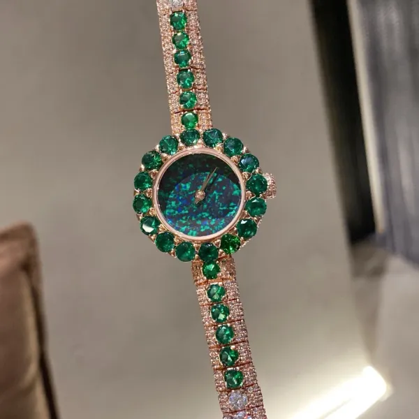 Cartier Love Bracelet and Paved Crystal Watch Rose Gold Women's Accessories Set Jewelry - 48