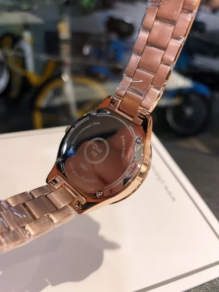 Dior La D de Dior Mother-of-Pearl Dial Silver Watch Watches - 9