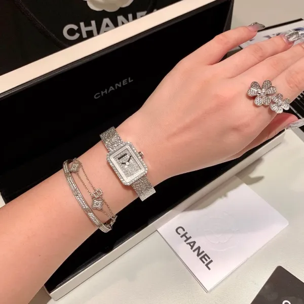 Chanel Première Black Diamond-Set Quartz Watch Watches - 5
