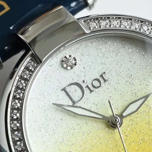 Dior La D de Dior Starry Blue Dial Rose Gold Watch Watches - 39