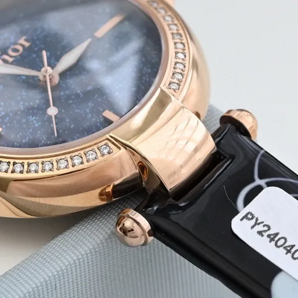 Dior La D de Dior Starry Blue Dial Rose Gold Watch Watches - 7