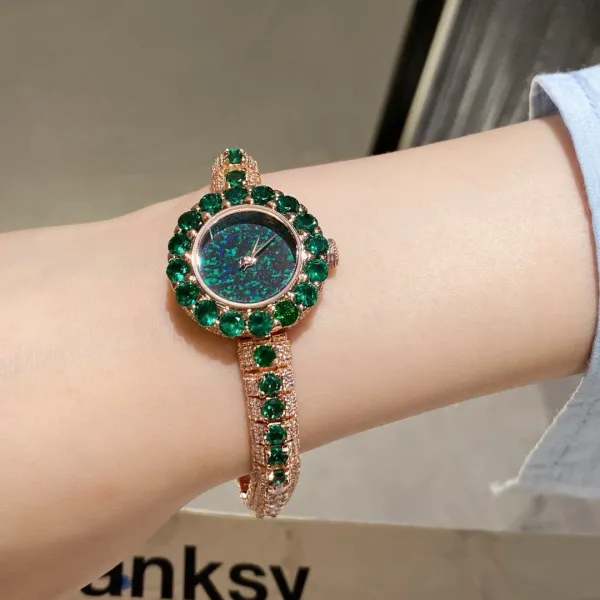 Cartier Love Bracelet and Paved Crystal Watch Rose Gold Women's Accessories Set Jewelry - 59