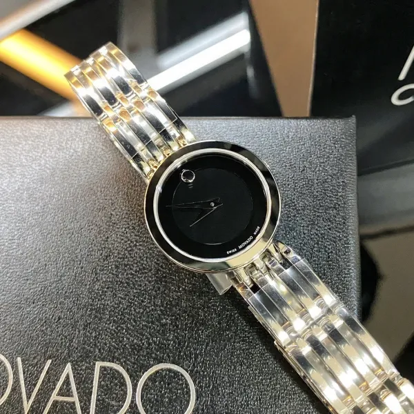 Movado Museum Classic Mother-of-Pearl Dial Gold-Tone and Stainless Steel Watch Watches - 19
