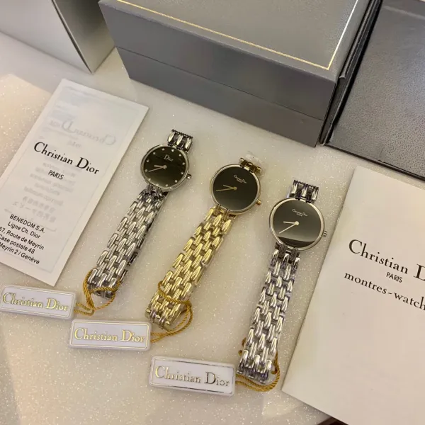 Dior La D de Dior Black Dial Silver-tone Steel Watch Watches - 27