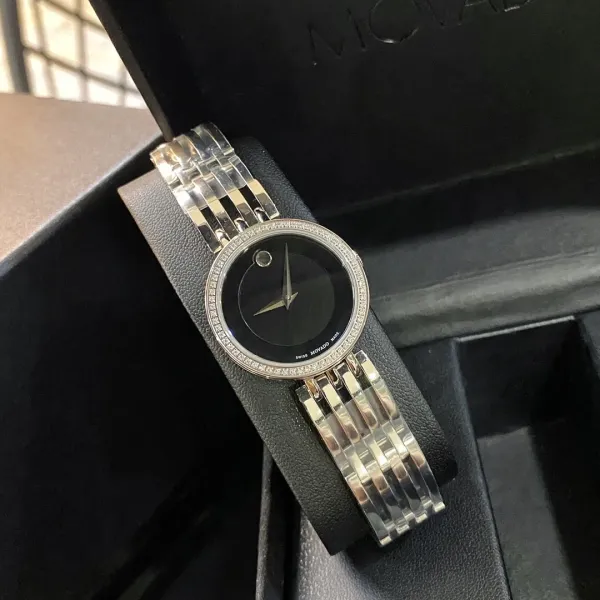 Movado Museum Classic Mother-of-Pearl Dial Gold-Tone and Stainless Steel Watch Watches - 12