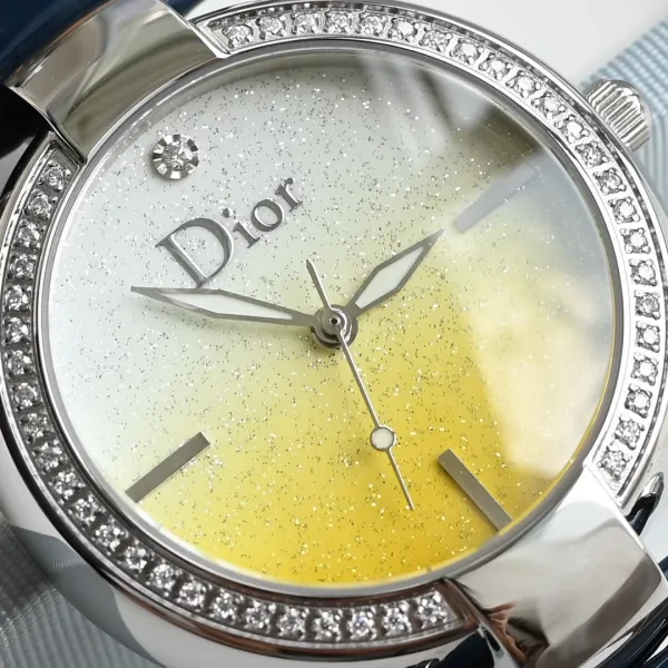 Dior La D de Dior Starry Blue Dial Rose Gold Watch Watches - 35