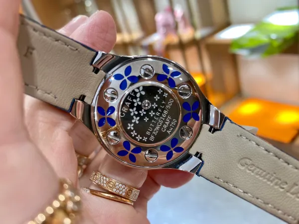 Van Cleef & Arpels Poetic Complications Midnight Bloom Blue Sapphire and Diamond Watch Watches - 18
