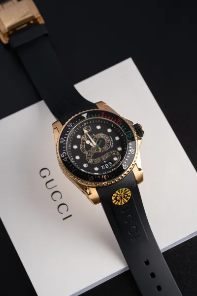 Gucci Dive Snake White Gold Watch Watches - 24