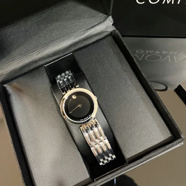 Movado Museum Classic Mother-of-Pearl Dial Gold-Tone and Stainless Steel Watch Watches - 16