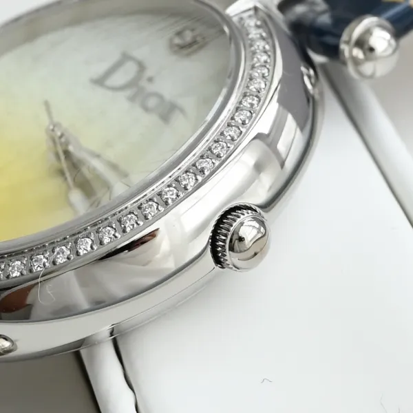 Dior La D de Dior Starry Blue Dial Rose Gold Watch Watches - 17