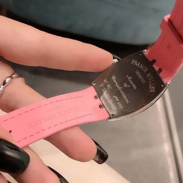 Franck Muller Vanguard Lady White All Diamonds Mechanical Watch Watches - 6
