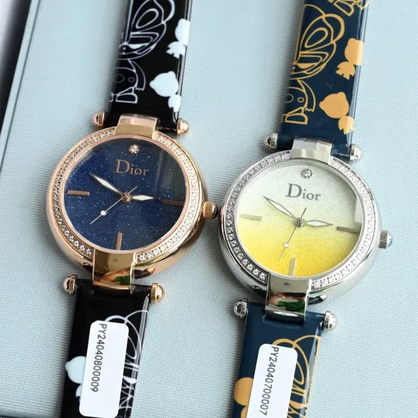 Dior La D de Dior Starry Blue Dial Rose Gold Watch Watches - 69