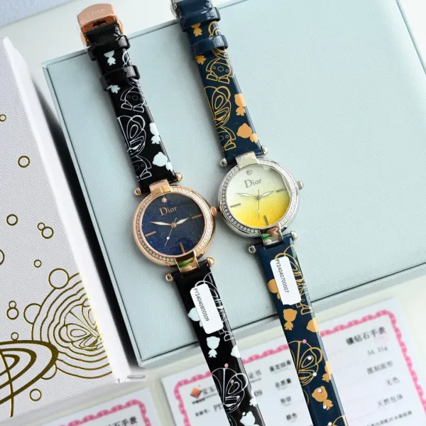 Dior La D de Dior Starry Blue Dial Rose Gold Watch Watches - 64