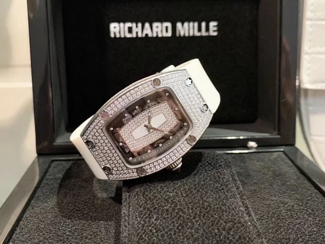 Richard Mille Watches RM 007-1 diamond-set tonneau watch product detail image 3