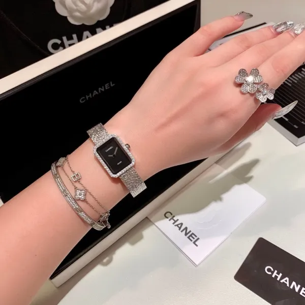 Chanel Première Black Diamond-Set Quartz Watch Watches - 7