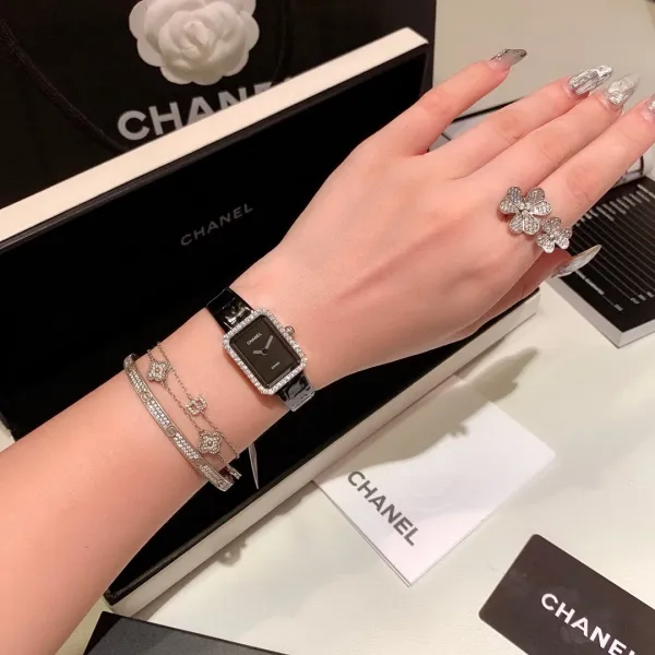 Chanel Première Black Diamond-Set Quartz Watch Watches - 14