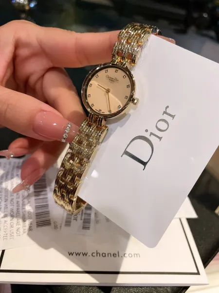 Dior La D de Dior Black Dial Gold-Tone Watch Watches - 25