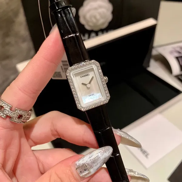 Chanel Première Black Diamond-Set Quartz Watch Watches - 15