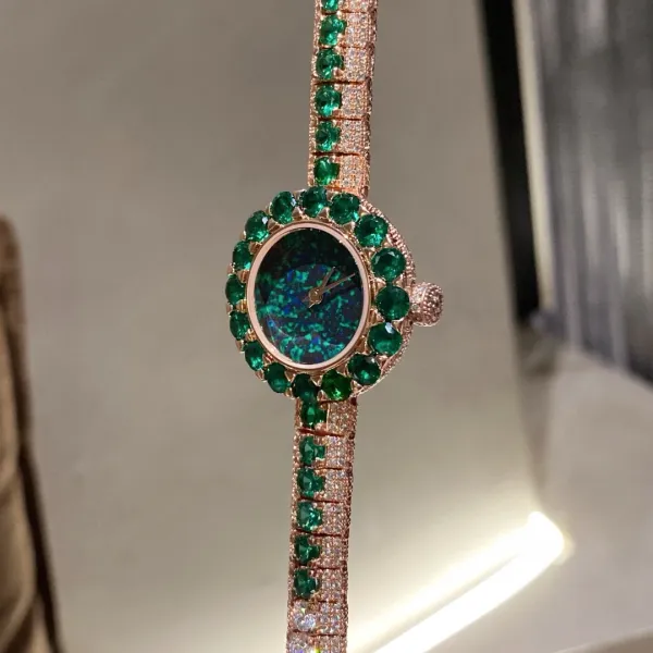 Cartier Love Bracelet and Paved Crystal Watch Rose Gold Women's Accessories Set Jewelry - 57