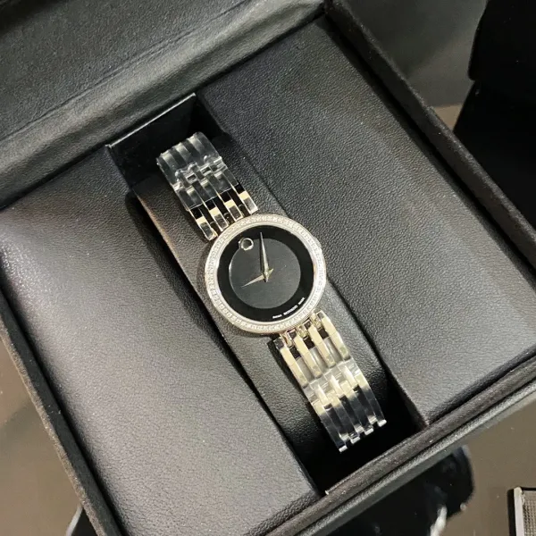 Movado Museum Classic Mother-of-Pearl Dial Gold-Tone and Stainless Steel Watch Watches - 11