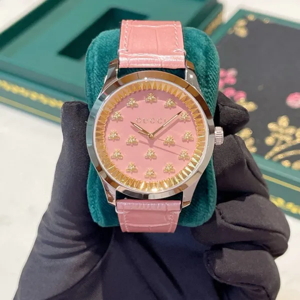 Gucci G-Timeless Pink Dial Stainless Steel Watch Watches - 19