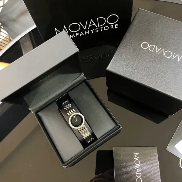 Movado Museum Classic Mother-of-Pearl Dial Gold-Tone and Stainless Steel Watch Watches - 10