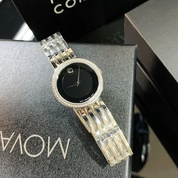 Movado Museum Classic Mother-of-Pearl Dial Gold-Tone and Stainless Steel Watch Watches - 14