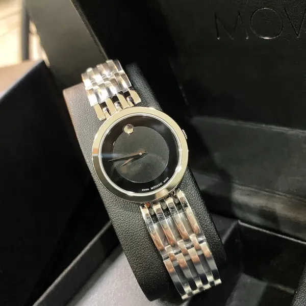 Movado Museum Classic Mother-of-Pearl Dial Gold-Tone and Stainless Steel Watch Watches - 17
