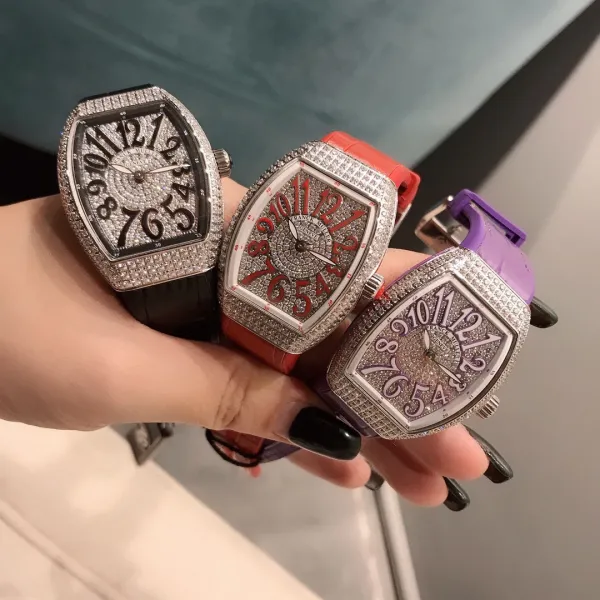 Franck Muller Vanguard Lady White All Diamonds Mechanical Watch Watches - 8