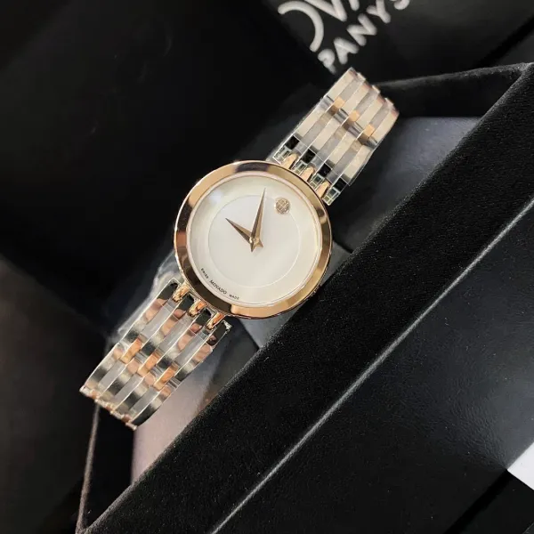 Movado Museum Classic Mother-of-Pearl Dial Gold-Tone and Stainless Steel Watch Watches - 35