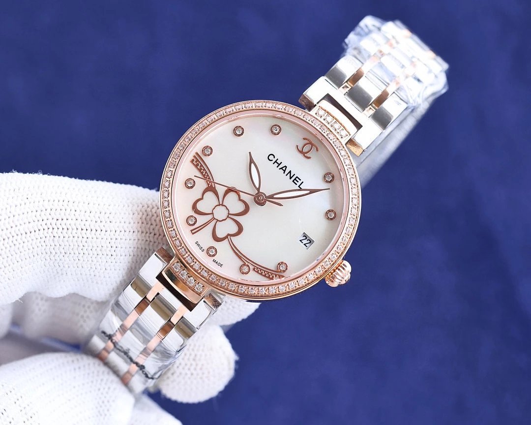 Chanel J12 White Rose Gold Diamond Watch