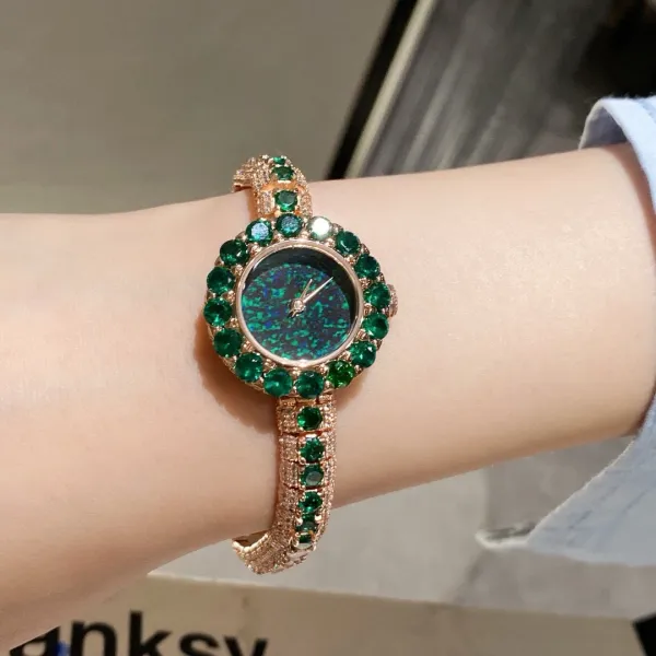 Cartier Love Bracelet and Paved Crystal Watch Rose Gold Women's Accessories Set Jewelry - 60