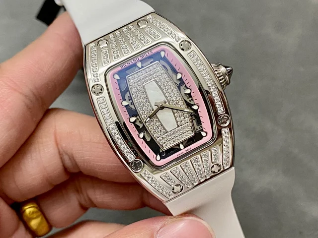Richard Mille Watches RM 007-1 diamond-set tonneau watch product detail image 11