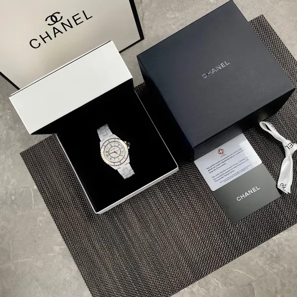Chanel J12 H9540 White Ceramic Mechanical Watch Watches - 31