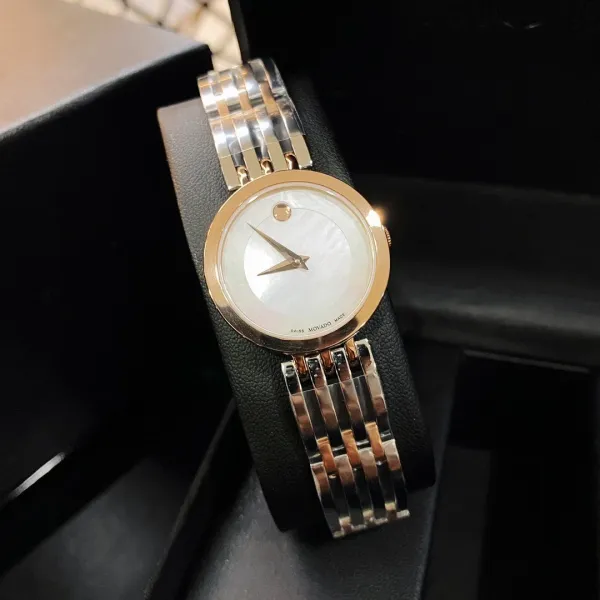 Movado Museum Classic Mother-of-Pearl Dial Gold-Tone and Stainless Steel Watch Watches - 33