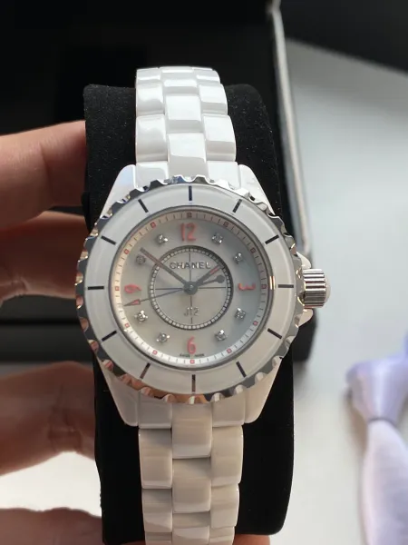 Chanel J12 White Ceramic Watch Watches - 37