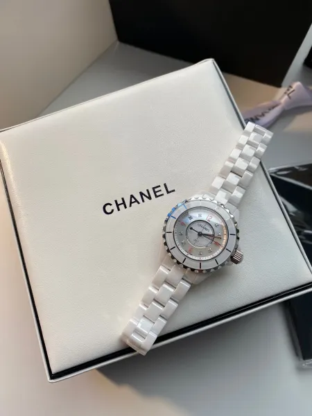 Chanel J12 White Ceramic Watch Watches - 38