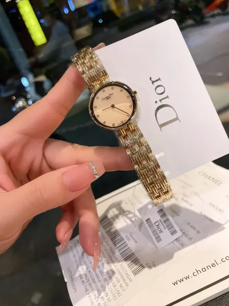 Dior La D de Dior Black Dial Gold-Tone Watch Watches - 23