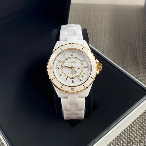 Chanel J12 H9540 White Ceramic Mechanical Watch Watches - 34