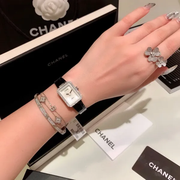 Chanel Première Black Diamond-Set Quartz Watch Watches - 16